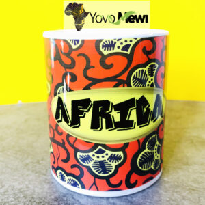 Mug Impression Africa/ tissu wax / mug céramique