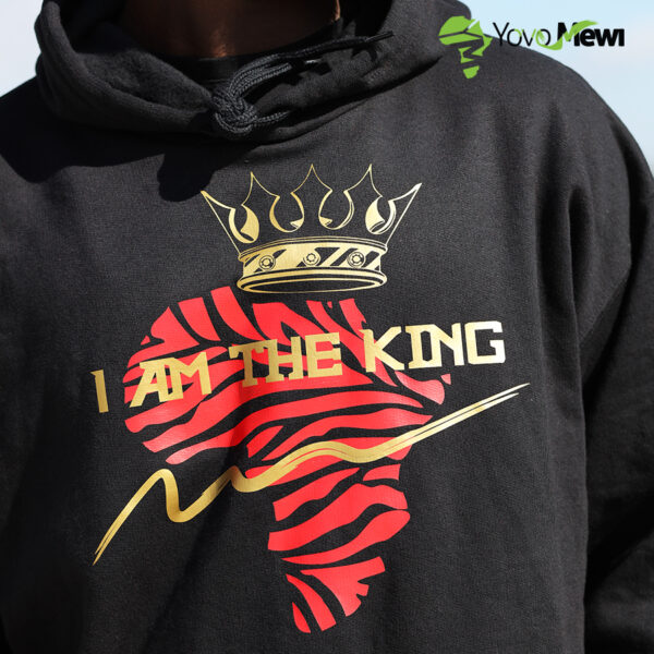 Sweat-shirts / noir  I AM THE KING /noir / Afrique